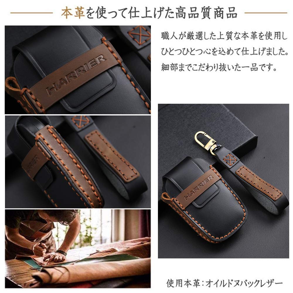 [BOYOUS Custom Key Case] For Toyota New Harrier 80 Series (06/2020 ~) Genuine Leather