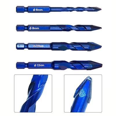 1 pz 6-12mm Punte da Trapano Carburo Perforazione per Muro Vetro Legno Metallo Piastrelle