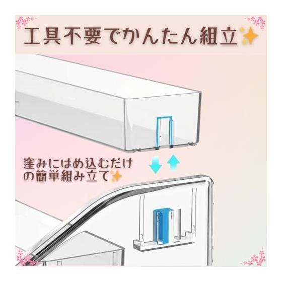 Acrylic Stand Case Display Stand Figure Stand Clear (Set of 2, 7 Tiers)