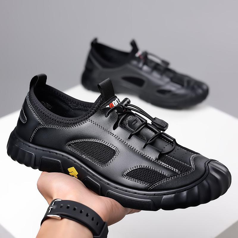 

Модные мужские повседневные простые дышащие туфли с низкой посадкой, повседневные кожаные туфли для работы, повседневные туфли из натуральной кожи, мужские кроссовки для отдыха с круглым носком 44