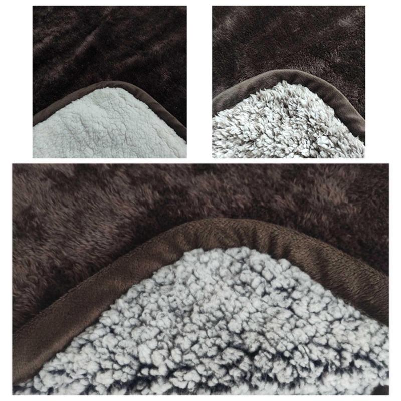 Haustier Hundebett Matte Katzen Winter Warme Decke Kissen Welpen Schlafmatten Weiche Zwingerunterlage Sofakissen Hundebett Bettzeug Boden Teppich