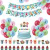 Birthday Kids Theme Party Decor Supplies Banner Caketopper Balloon