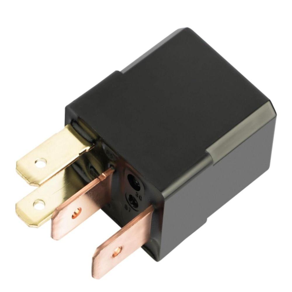 Black Accessory 12VDC 4Pins Relay Resistant Micro-ISO Relay  for CM1A-R-12V-H91