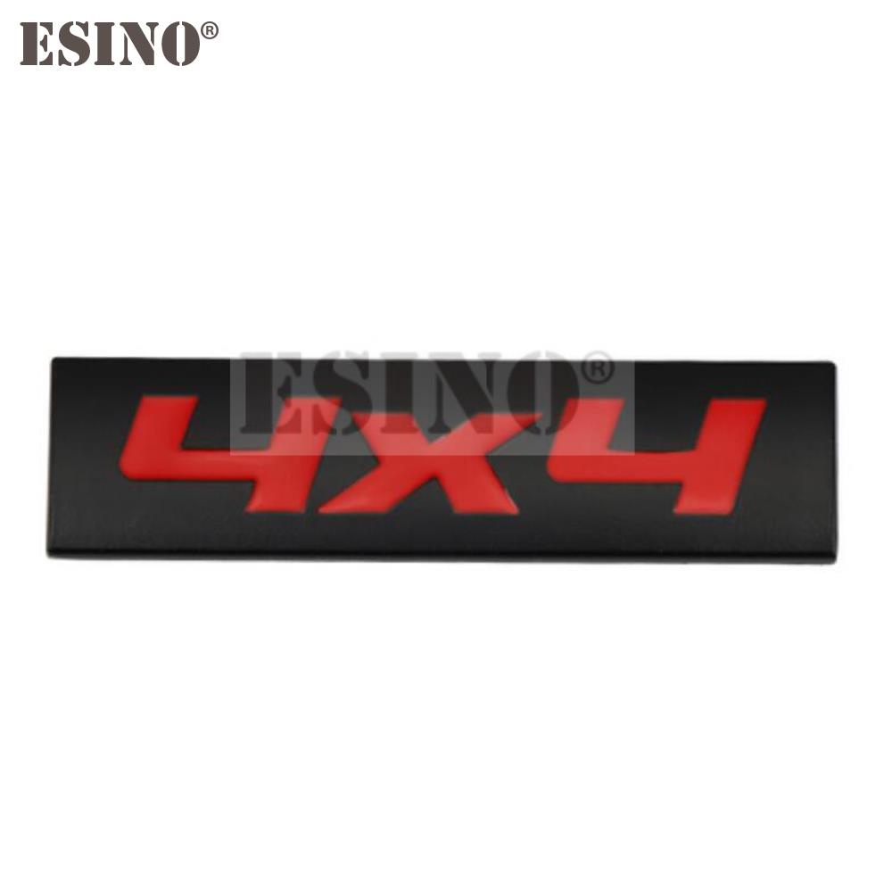 Car Styling 3D V6 V8 4 x 4 Logo Metal Zinc Alloy Car Sticker Badge Body Rear Trunk Adhesive Decal Emblem