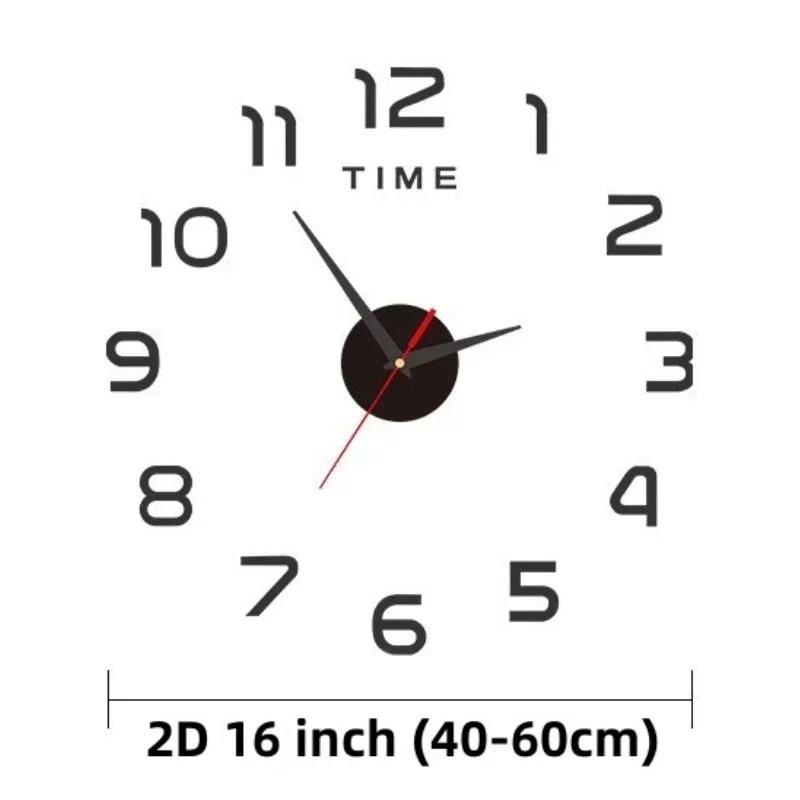 1pc Clock Wall Decororation Living Room Home Decoration Decoration for Bedroom 2023 DIY Quartz Clock Fashion Watch Large Garden