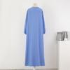 Modna Muzułmańska Sukienka dla Kobiet Plus Size 50-100kg Luźne Długie Sukienki Maxi z Kieszeniami Długi Rękaw Casual Jednolite Vestidoes Wiosna Jesień Szata