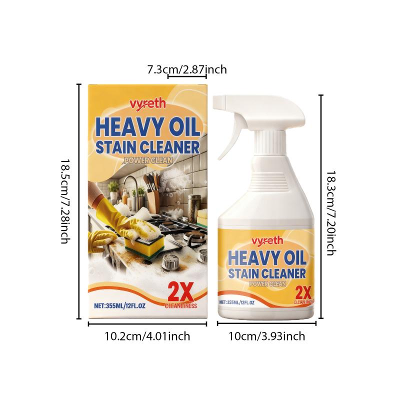 Grease Removal Spray for Kitchen Oil Range Hood Cleaning High Efficiency Degreaser for Stoves Daily Household Use