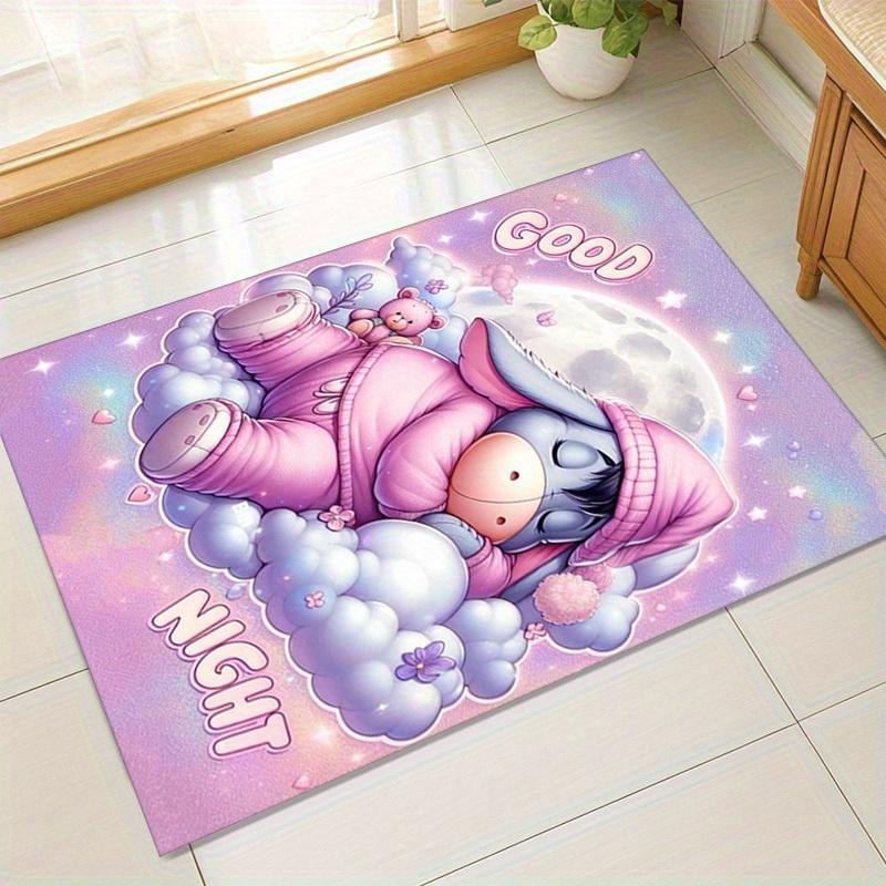 

1pc. Cute Eeyore Plush Toy with Pink Sleepwear - Perfect Gift for Home Decor, Office Carpet, Chair Cover, Outdoor Rugz049093 60cm by 90cm