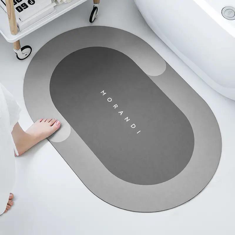 Minimalist Diatom Mud Quick-Dry Non-Slip Bathroom Floor Mat