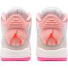 Air Jordan 3 Retro GS Wiosenne Kwiaty Trampki Dziecięce Różowy Perłowy-Różowy Hiper-Pomarańczowy-Różowy-Kwiatowy Różowy-Świecący Jasny Turkusowy-Sail II0599-600