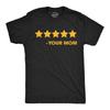 Mens Funny T Shirts 5 Stars Your Mom Sarcastic Rating Graphic Novelty Tee for