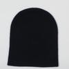 CALLAITE 100% Cashmere Ribbed Beanie - Navy