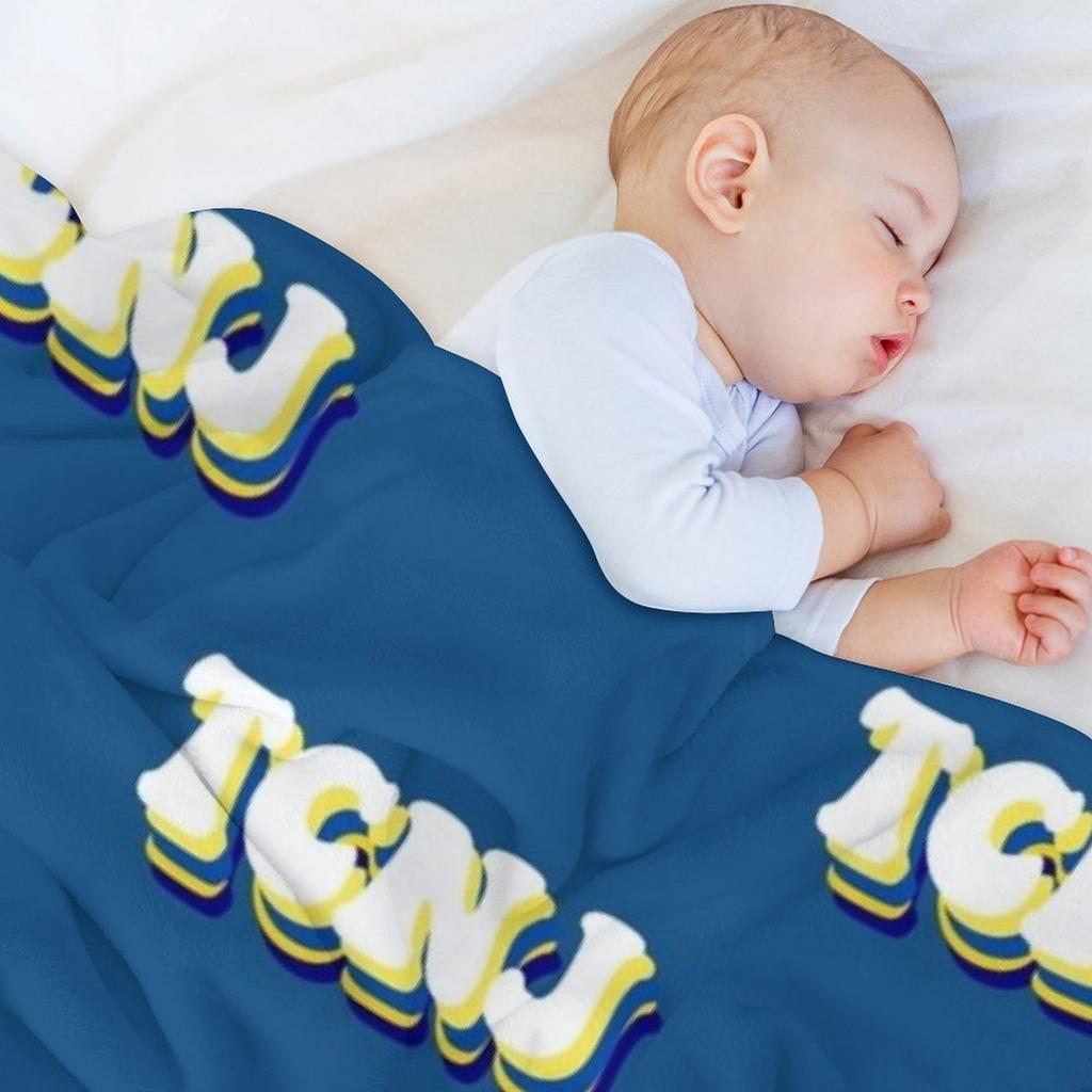 TCNJ Throw Blanket Hairys Multi-Purpose Plaid Personalized Gift Blankets