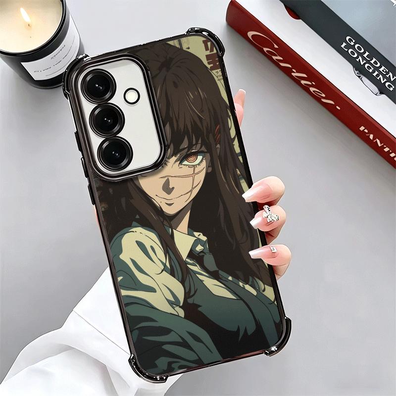 Anime Character Yoru War CSM Plating Phone Case For Samsung A17 A07 A37 A57 A16 A56 A15 A55 A14 A54 A13 A53 A26 A36 A25 A35 A24