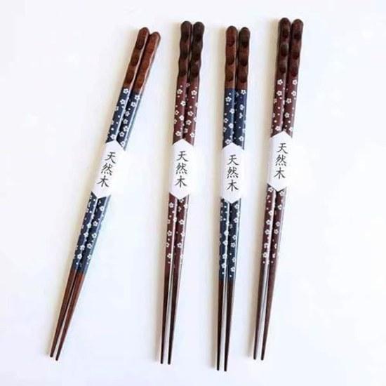 Chopsticks two pairs set couple wooden pair total length 23cm Japanese style not dishwasher safe wedding gift celebration present my