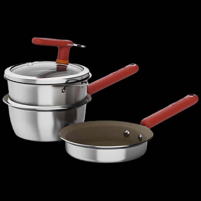 KOBACH KGT-G02 Titanium Shield Non-stick Baby Food Cookware Set