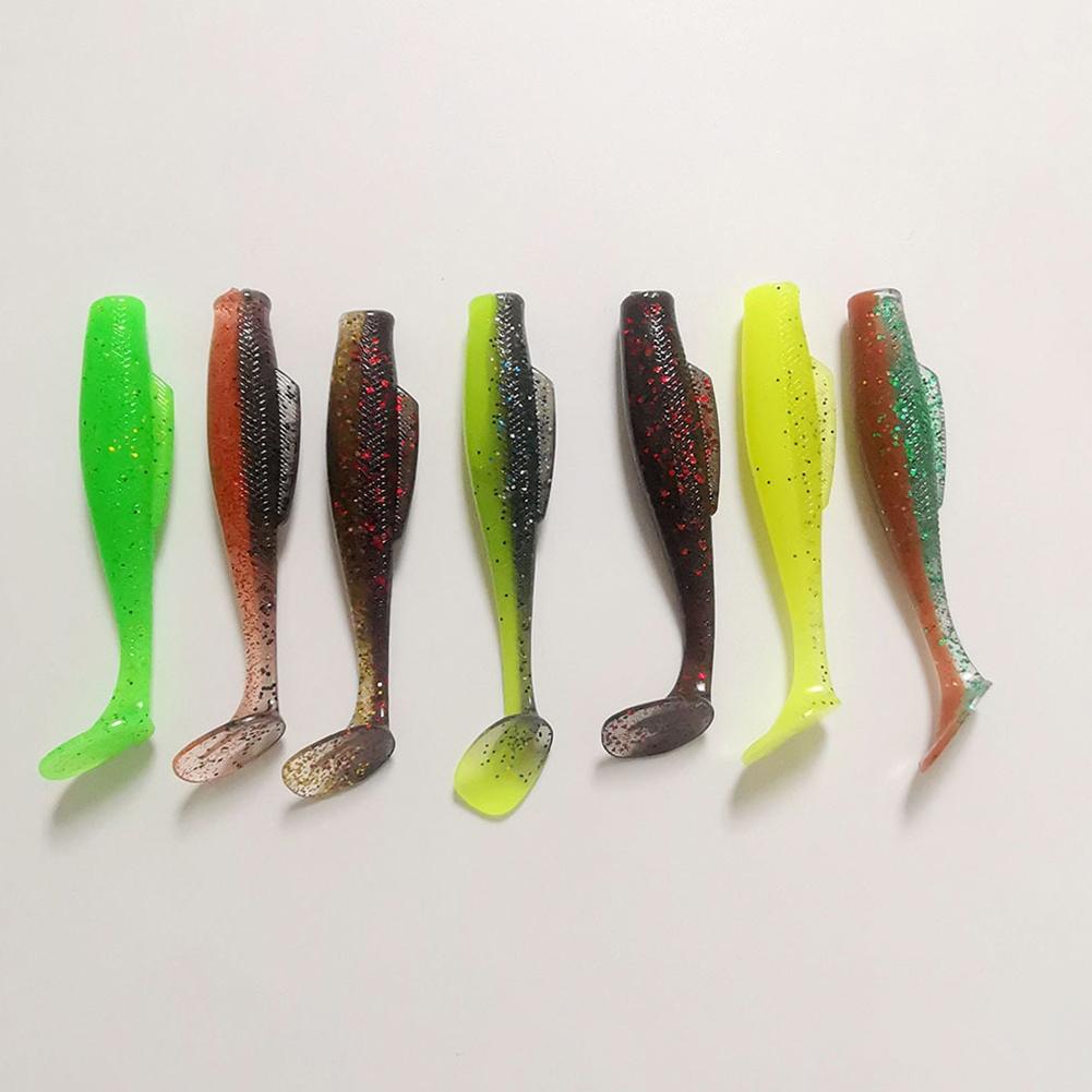 Stabiler Lauf Weichplastik Angelköder 6 Stück Schaufelschwanz Swimbait 6 7cm Länge