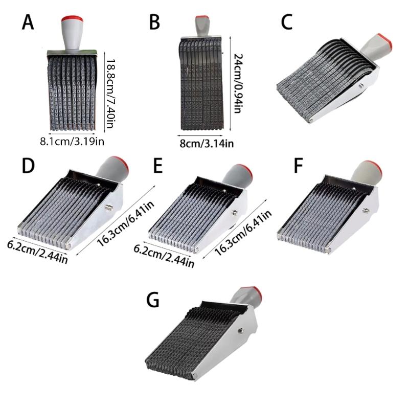 Adjustable Roller Stamp Letter Number Rubber Stamp Office Stamp Business Stamp Number Letter Stamp for Document File