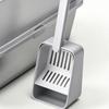 Stainless Steel Cat Litter Box Open Top Scratchproof Anti Stick Metal High Sides Litter Pan Cat Toilet with Scoop
