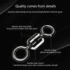 100Pcs Fishing Swivels Stainless Steel Rolling Barrel Swivels Fishing Line Connector Micro Swivel Fishing Lure Solid Ring Swivel