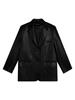 Blazers Women Faux Leather Jacket Black Punk Bomber Coat Female Spring Autumn Outwear