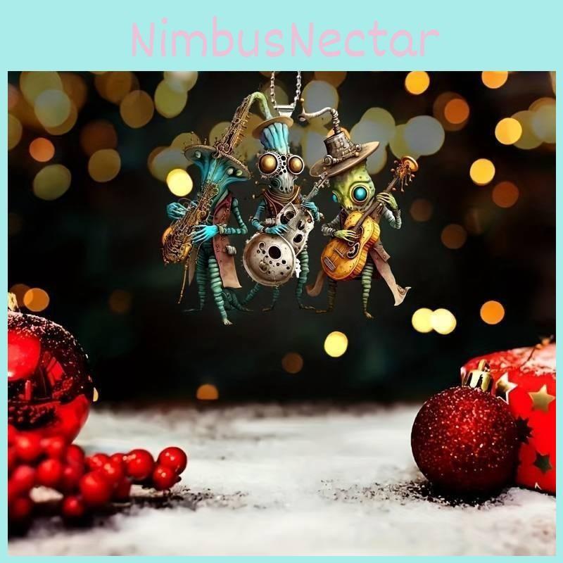 Car Halloween Interior Ornament With Acrylic Flat Surface Monster Band For Decor