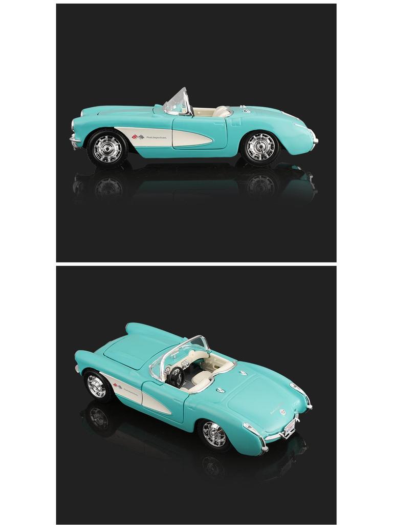 Maisto 1:24 Corvette Nostalgic Simulation Alloy Car Model Ornament Collection Toy