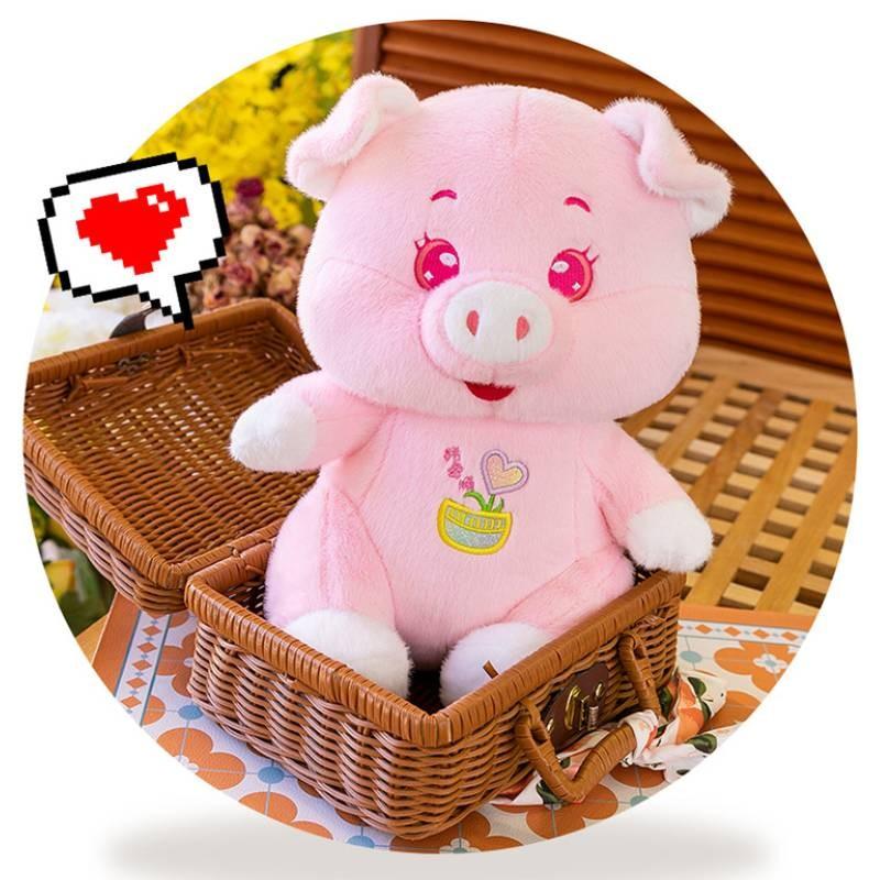 Flower Pig Pot Plush Toy Cartoon Stuffed Doll Room Sofa Decoration Kids Gift