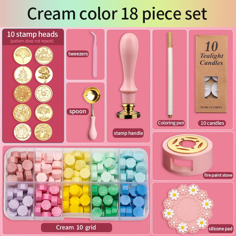 

Сургучная печать, набор из 18 шт., лакированный штамп, сургуч, набор DIY, принадлежности для рукоделия, скрапбукинг, рождественские свадебные приглашения, украшения B