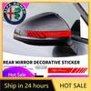AGP1 Car Stickers For 2x Car Rearview Mirror Side Decal Stripe Sticker Vehicle Body Accessories for Alfa Romeo 4C 159 Spid