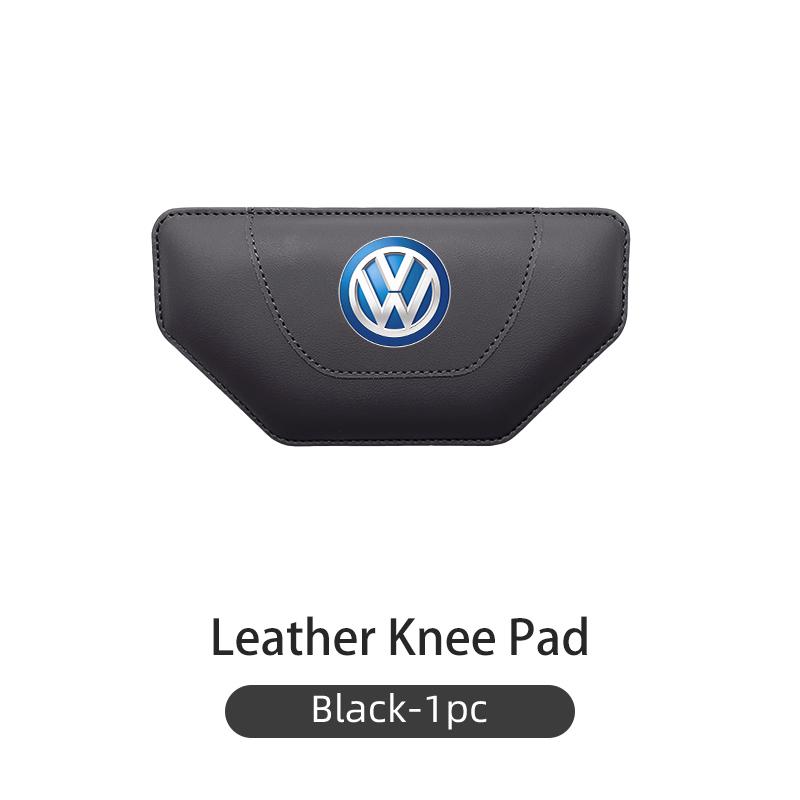 Hub Caps For Volkswagen VW Car Knee Support Cushion Auto Trapeze Leather Anti Fatigue Leg Pad Golf 4 5 6 7 Polo Jetta Sagitar Ma