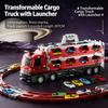 High-Speed Transformable Cargo Truck Launcher – 207cm Competitive Racing Track for Kids