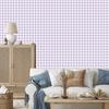 Wallpaper Fabric Pattern White, Light Gray and Lavender 50x1000