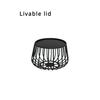 Nordic iron coffee table simple modern living room round combination small coffee table industrial style creative side table