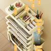Abnehmbares Bücherregal, mehrschichtiges Bodenständer-Bücherregal, Heim-/Klassenzimmer, Bücherregal für Schüler, Schreibtisch, Zeitschriften, Snacks organisieren