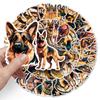 50 Photos of German Shepherd Personalized Dog German Shepherd Decoration Water Cup Luggage Skateboard Creative Cartoon Stickers