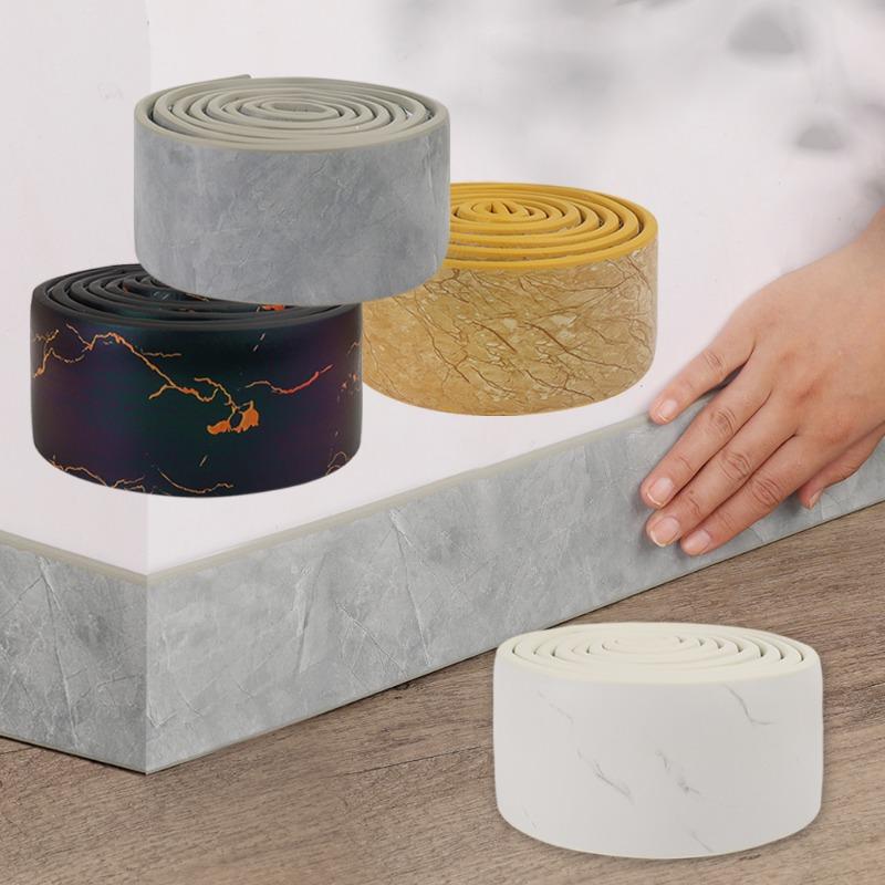 Vodotěsná samolepka na kryt Soklová lišta 3D samolepka na zeď Samolepicí Zesílený nábytek Roh Proti kolizi Dekorační páska