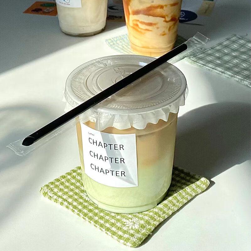 Disposable PET Cold Drink Cups with Lids