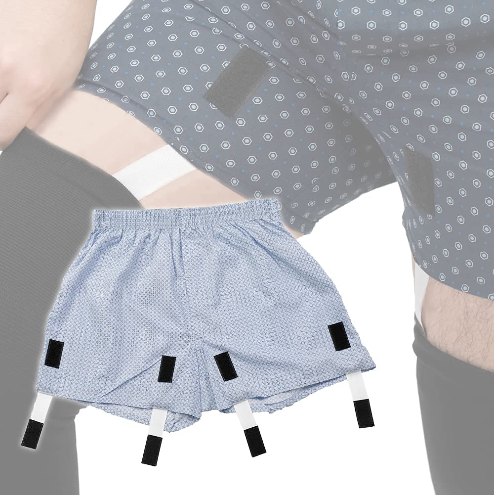 

[Запатентованный/Наколенник, который остается на месте] Брюки-наколенники Zurenai-kun, мужской наколенник, фиксированный, нескользящий, светло-голубой, размер M