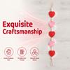 61.81in Felt Heart Garland Red Pink Color Valentine Bunting Banner  Valentine's Day Decor