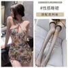 Sexy Deep V Hip Skirt Summer Cool Beach Swimsuit Hollow Backless Dress Spice Girl Neck Passion Nightdress