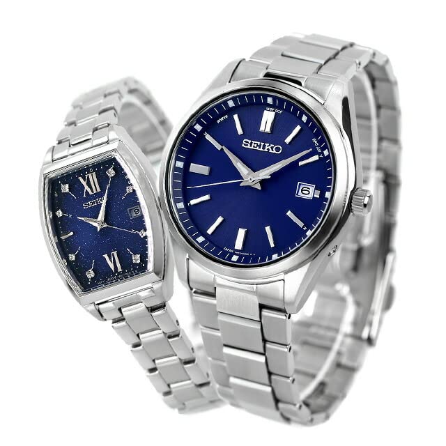 

[Seiko] SEIKO Watch Pair Watch with Pair Box and Wrapping Selection Radio Solar Couple Couple Anniversary SBTM321 SWFH123 Men s Women s