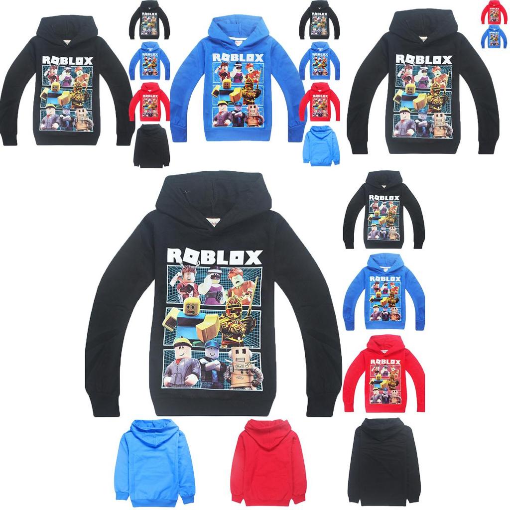 Vibrant Children's Roblox Print Hoodie Sweater With Long Sleeves And Comfortable Fit