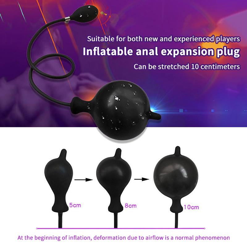 Inflatable Anal Plug For Men&Women Extra Large Prostate Massager &G-Spot Stimulator Premium Comfort Anal Dilator Adult Sex Toys