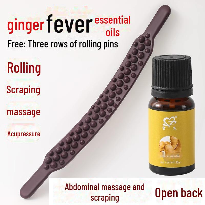 Double Row Muscle Massage Stick for Meridian, Abdomen, Tendon, and Leg Therapy