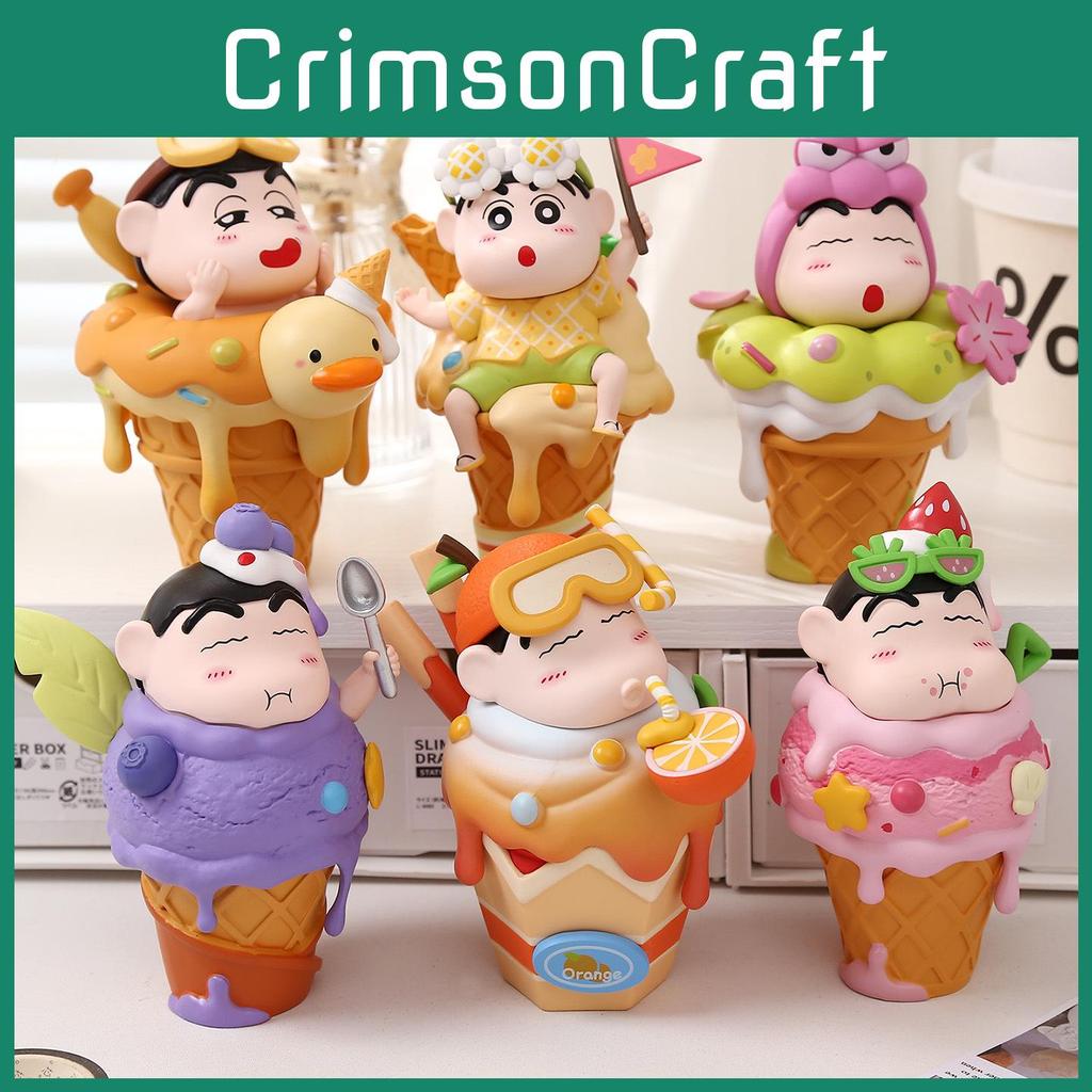 Cream Ice Large Crayon Shin Chan Pvc Cartoon Model For Desk Gift Decoration