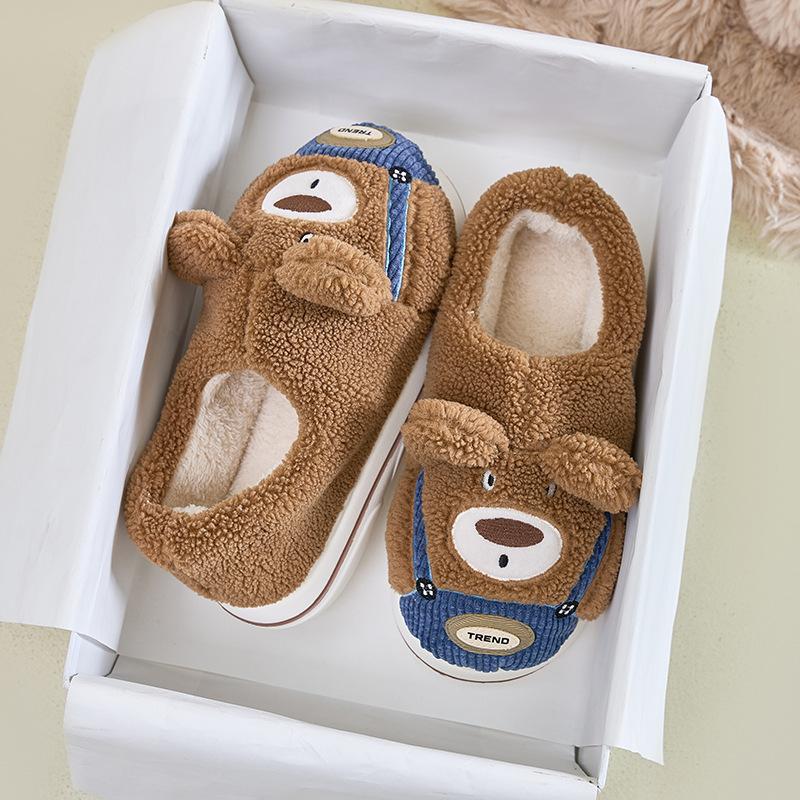 

Женские теплые уютные домашние ботинки на платформе из флиса с пушистой плюшевой подкладкой, зимние нескользящие домашние тапочки-ботильоны для помещений и улицы, домашняя обувь для женщин 44-45 [Suitable for 43-44]