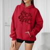 Dames Losse Comfortabele Casual Mode Karakter Bedrukt Hoodie Lange Mouw Sweatshirt