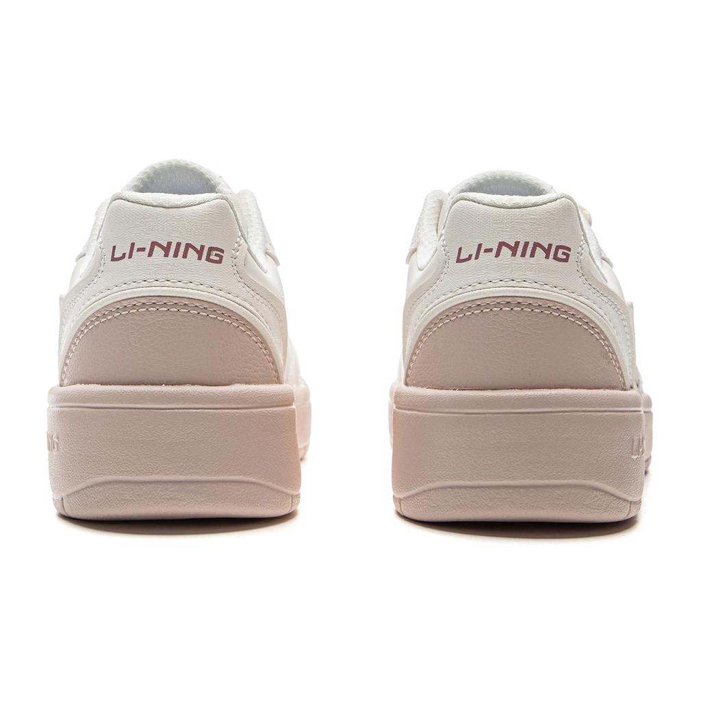 Li Ning Sycee V3 Slip Resistant Abrasion Resistant Low top Skateboard Shoes Women's Mist White Silent Purple AGCV108-4
