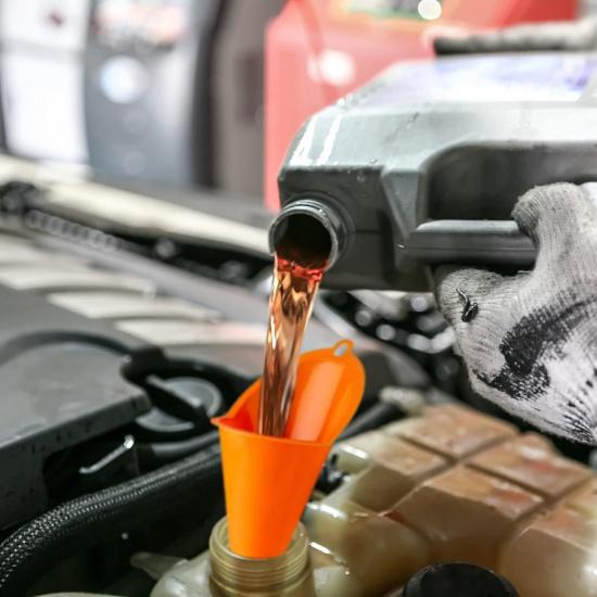Annurssy Multi-Function Plastic Long Neck Oil Funnel - for All Automotive Oils Lubricants Engine Oils Water Diesel Fuel Kerosene and Other Liquids (4